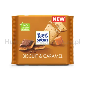 Ritter Sport Czekolada mleczna z herbatnikiem maślanym i karmelem 100g