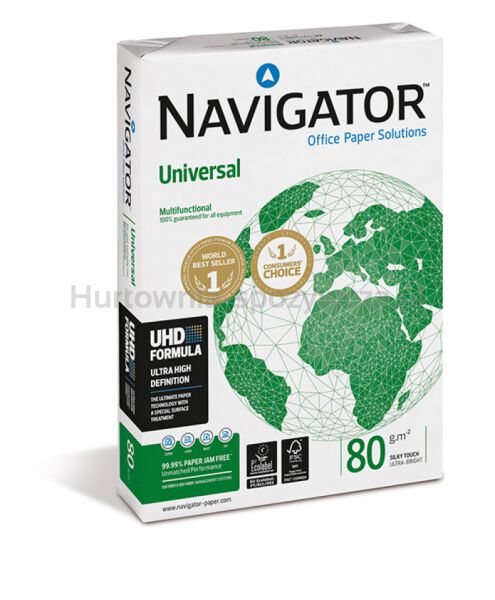 Papier ksero NAVIGATOR UNIVERSAL FSC, A4, klasa A, 80 gsm, 500 ark - 2