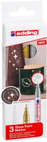 Edding Marker olejowy błyszczący e-751 1-2mm, 3 szt., mix kolorów metalicznych  - 2