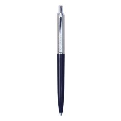 Q-Connect Długopis automatyczny PRESTIGE, 0,7mm, niebiesko/srebrny, wkład niebieski 