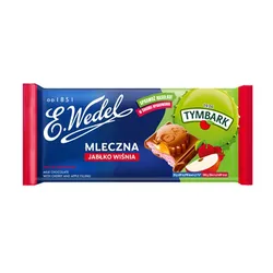 E. Wedel Czekolada mleczna jabłko wiśnia 100g