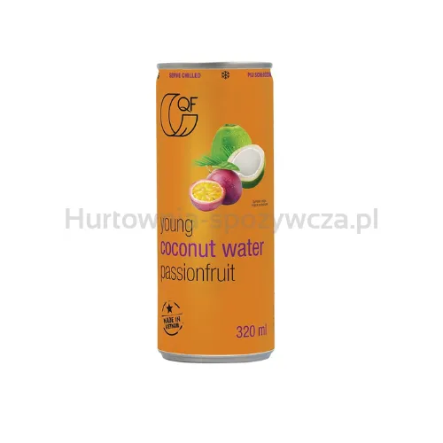 Quality Food Woda kokosowa z sokiem z marakui 320ml
