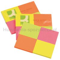 Q-Connect Bloczek samoprzylepny  Brilliant, notes, 38x51mm, 4x50 kart., neonowe 