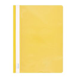 Donau Skoroszyt PVC, A4, twardy, 150/160mikr., żółty 