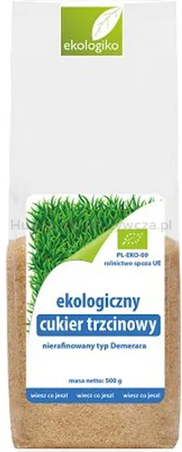 Cukier trzcinowy brązowy (demerara) BIO 500 g