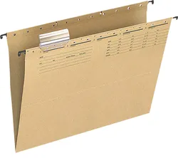 Q-Connect Teczka Zawieszkowa Karton, A4, 250Gsm, Jasnobrązowa 