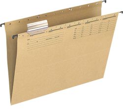 Q-Connect Teczka zawieszkowa karton, A4, 250gsm, jasnobrązowa 