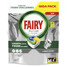 Fairy Kapsułki Do Zmywarek Platinum All In One Cytryna 81 szt.