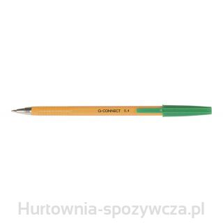 Długopis Q-Connect Z Wymiennym Wkładem 0,4Mm (Linia), Zielony