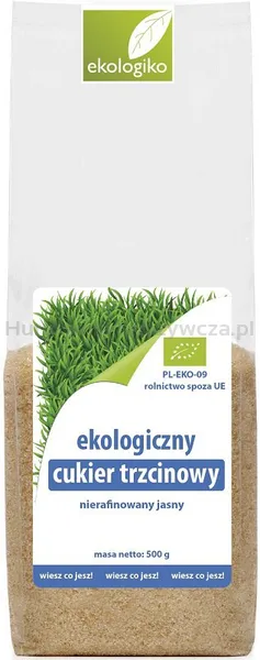 Cukier trzcinowy jasny BIO 500 g