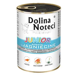 Dolina Noteci Premium Junior mokra karma dla psów jagnięcina puszka 400 g