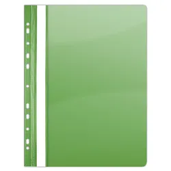 Donau Skoroszyt Pvc, A4, Twardy, 150/160Mikr., Wpinany, Zielony 