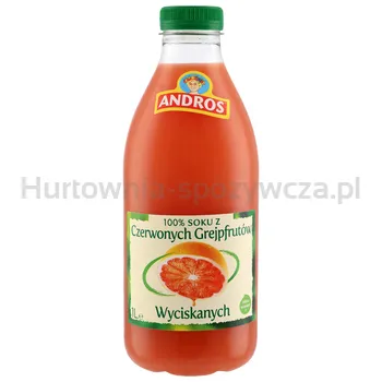 Andros Sok z różowych grejpfrutów wyciskanych 1l SK
