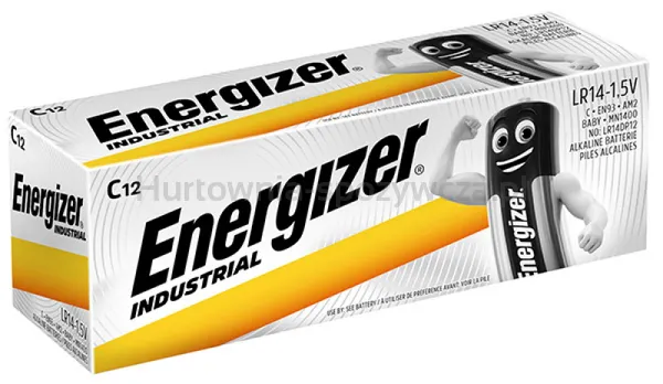 Bateria Energizer Industrial, C, Lr14, 1,5V, 12Szt.