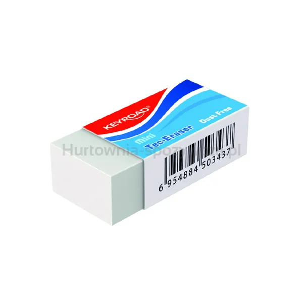 Keyroad Gumka Do Ścierania Tec-Eraser, Mini, Techniczna, 39X17X11 Mm, Opak. Ochronne, Display, Biała 