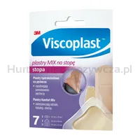 Plastry na stopę VISCOPLAST Mix, 3 rozmiary, kopertka, 7szt. - 2