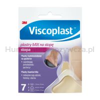 Plastry na stopę VISCOPLAST Mix, 3 rozmiary, kopertka, 7szt.