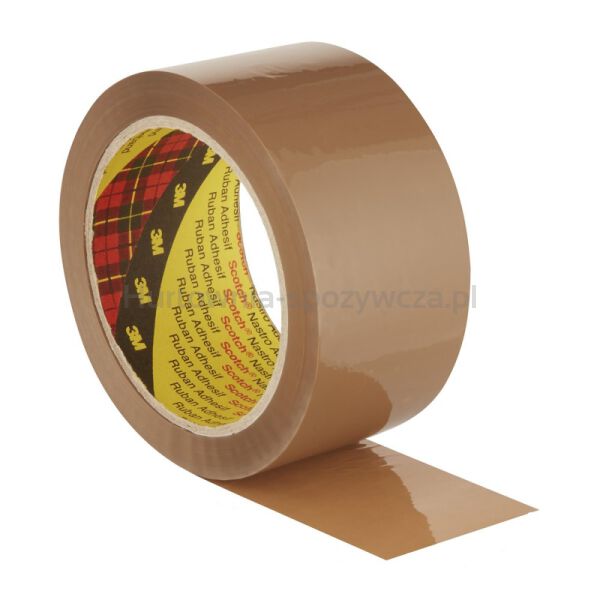 Taśma pakowa SCOTCH® Cichoodwijalna (309), 48mm, 66m, brązowa - 2
