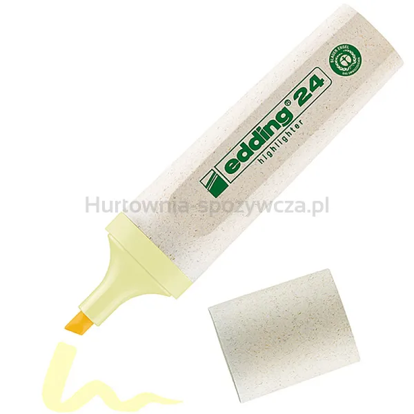 Zakreślacz E-24 Ecoline Edding, 2-5 Mm, Pastelowy Żółty