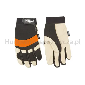 Rękawice Robocze, Skóra Świńska Licowa, Neopren, 10&Quot