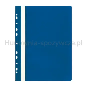 Skoroszyt A4 z europerforacją PP niebieski 10 sztuk