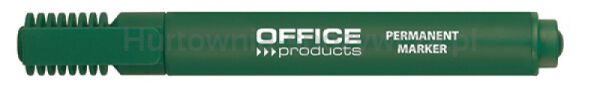 Office Products Marker permanentny ścięty, 1-5mm (linia), zielony 