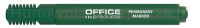 Office Products Marker permanentny ścięty, 1-5mm (linia), zielony 