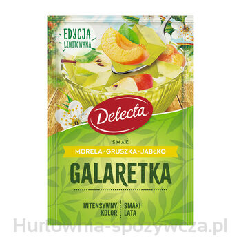 Galaretka 50G Smak Morela, Gruszka I Jabłko Delecta