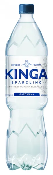 KINGA Woda mineralna SPARCLINO, gazowana, 1,5l, kaucja