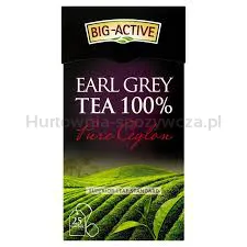 Big-Active Herbata Czarna Earl Grey Pure Ceylon 25 torebek