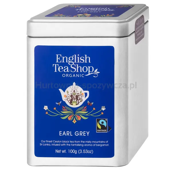 Herbata Earl Grey sypana w puszce 100g BIO