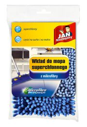 Wkład do mopa płaskiego JAN NIEZBĘDNY, z mikrofibry, granatowy
