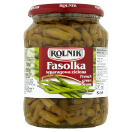 Rolnik Fasolka Szparagowa Zielona 720 Ml