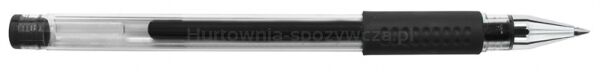 Donau Długopis żelowy z wodoodpornym tuszem 0,5mm, czarny  - 3