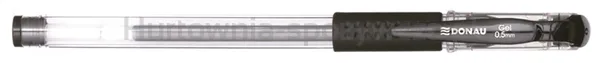 Donau Długopis żelowy z wodoodpornym tuszem 0,5mm, czarny 