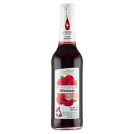 Excellence Syrop Malinowy Zawiera Źródło Witamin B6 I B12.Witalność 320 Ml 