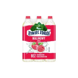 Żywiec Zdrój Malinowy Smak z sokiem 1,2 L (w tym +0,50 zł/szt. zwrotnej kaucji)