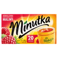 Minutka Herbata Czarna 20 Torebek O Smaku Maliny 28G