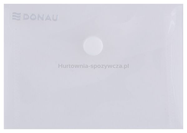 Donau Teczka kopertowa zatrzask, PP, A7, 180mikr., transparentna 