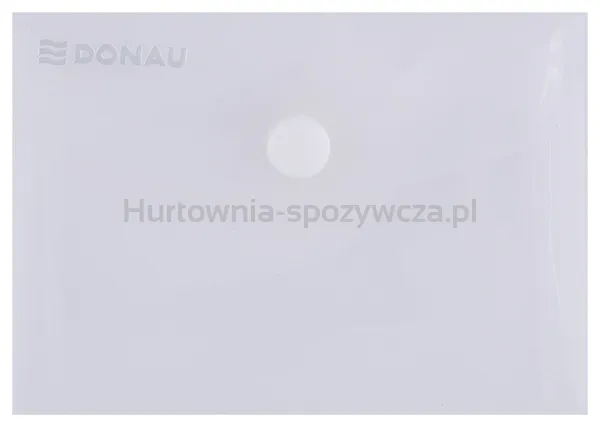 Donau Teczka kopertowa zatrzask, PP, A7, 180mikr., transparentna 