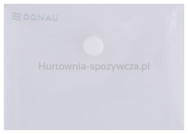 Donau Teczka kopertowa zatrzask, PP, A7, 180mikr., transparentna 