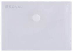 Donau Teczka kopertowa zatrzask, PP, A7, 180mikr., transparentna 