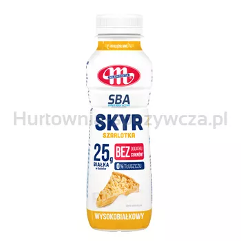 Mlekovita Jogurt Skyr typu islandzkiego wysokobiałkowy 0% tł. szarlotka SBA 330g