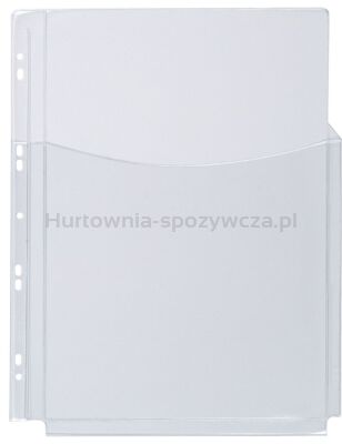 Koszulki na katalogi Q-CONNECT, PVC, 3/4A4, krystal, 180mikr., 5szt.