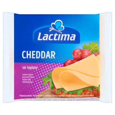 Ser Topiony Lactima Cheddar Plastry 130 G