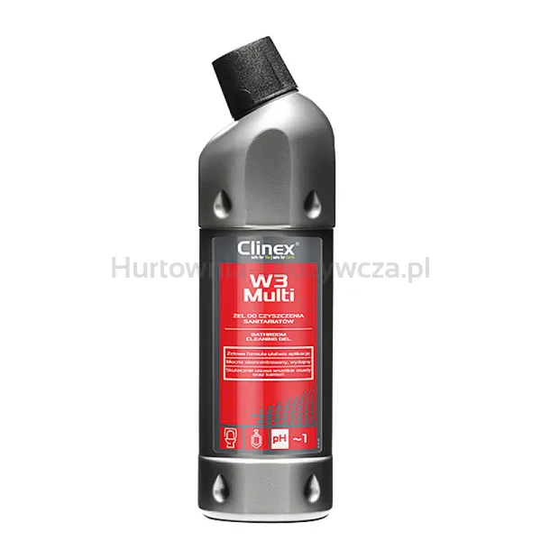 Clinex Preparat W3 Multi, do mycia sanitariatów i łazienek, skoncentrowany, 1l
