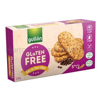 Gullón Bezglutenowe ciasteczka z kawałkami czekolady 220 g