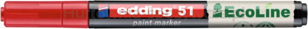 Marker olejowy na bazie wody e-51 EDDING EcoLine, 1-2mm, czerwony - 2
