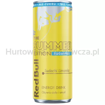 Red Bull Summer Edition napój energetyczny bez cukru sudachi limonka 250 ml