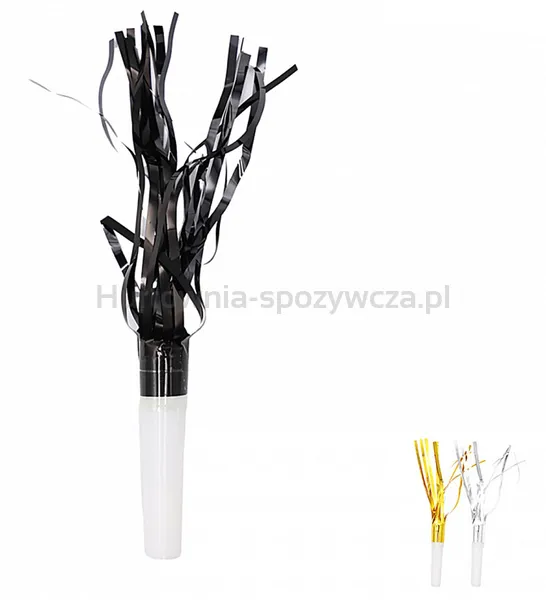 Trąbka imprezowa PARTY GO, 17cm, 8 szt., mix kolorów